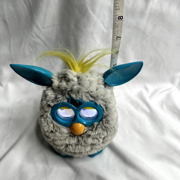Hasbro 2012 Furby Boom Raincloud Grey Teal Blue Interactive Talking Tested - Picture 10 of 11